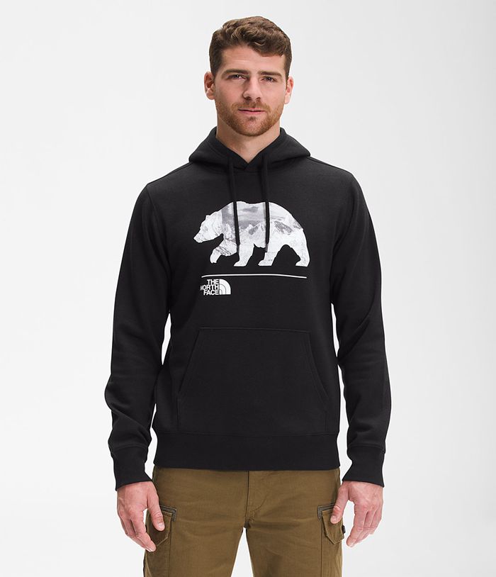 The North Face Mens Hoodie Bearscape Pullover 827XVJNPQ - Black